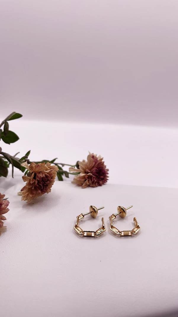 18k Gold Earring Weight 2.01