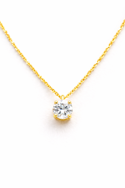 18k Luna Bloom Pendant Necklace