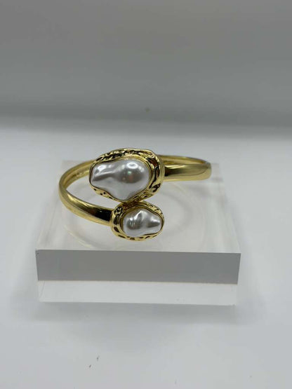 Pearl Embrace Cuff Bracelet