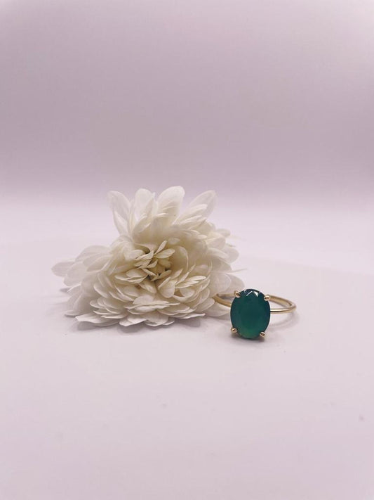 Green Crystal ring