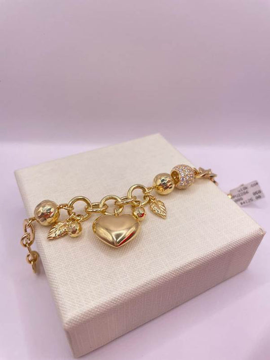 Gold Heart Bracelet