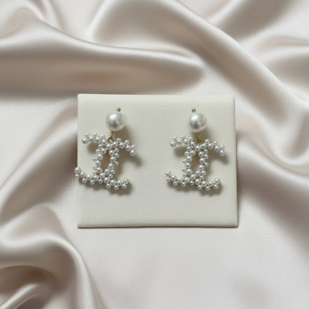 Classic Pearl Glam Earrings