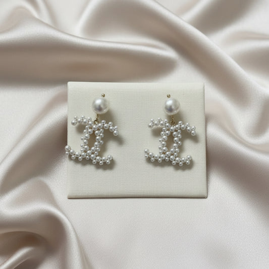 Classic Pearl Glam Earrings
