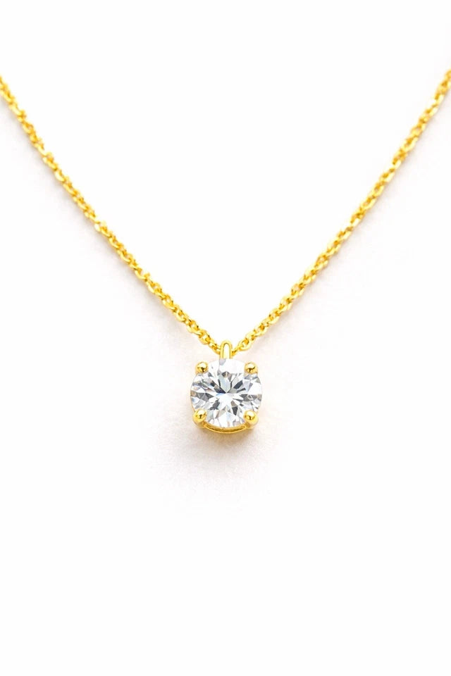 18k Luna Bloom Pendant Necklace