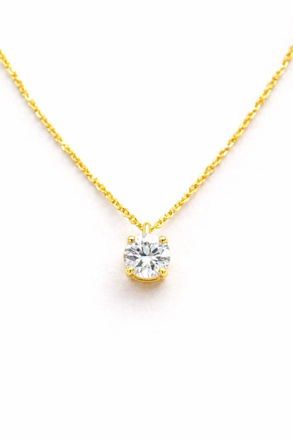 18k Luna Bloom Pendant Necklace
